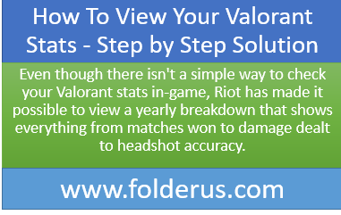 How To View Your Valorant Stats